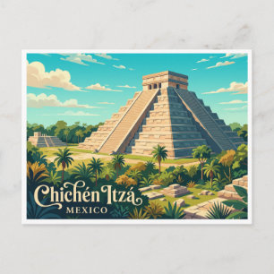 Postal Chichén Itzá Valladolid México