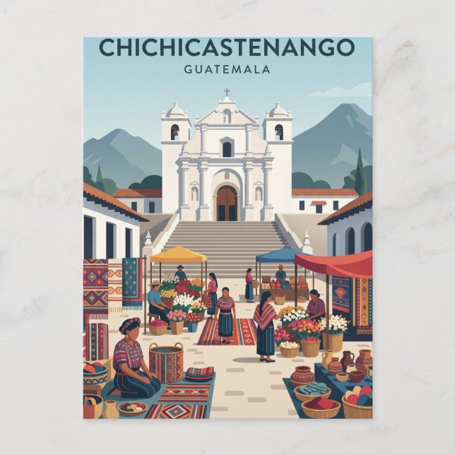 Postal Chichicastenango Guatemala (Anverso)