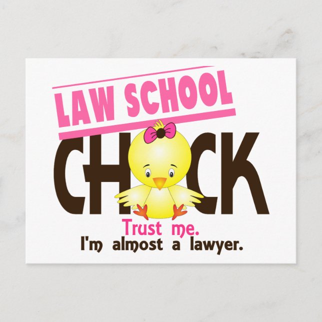 Postal Chick 3 de la Facultad de Derecho (Anverso)