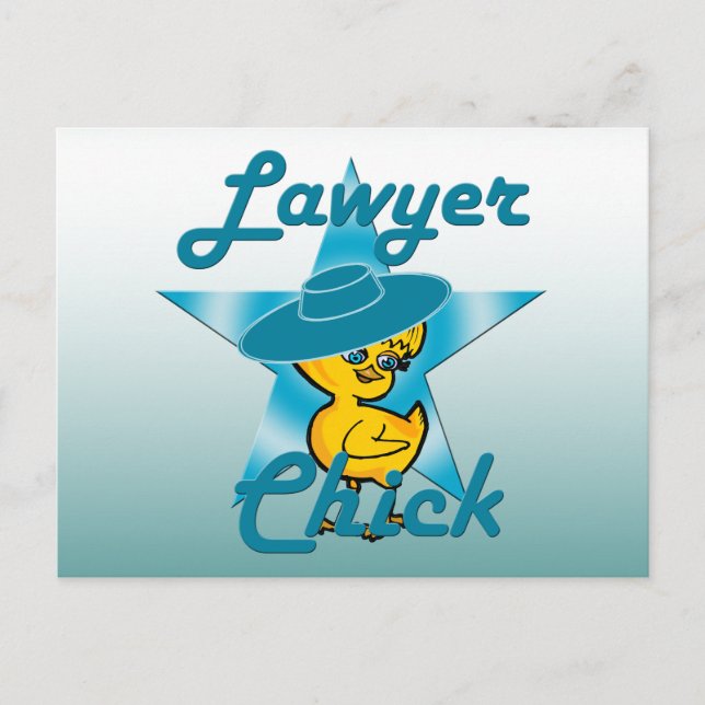 Postal Chick abogado #7 (Anverso)