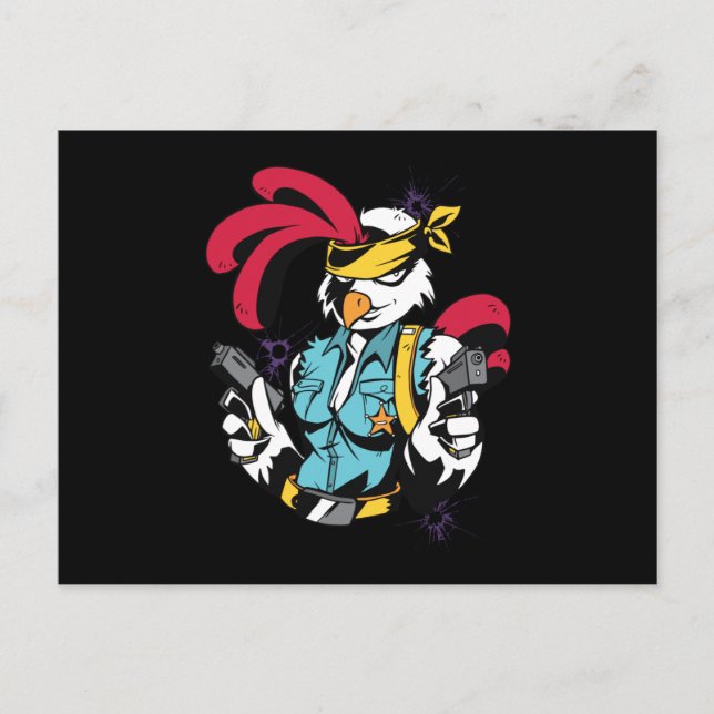 Postal Chick armado (Anverso)