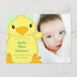 Postal Chick Baby Shower Green