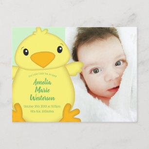 Postal Chick Baby Shower Green