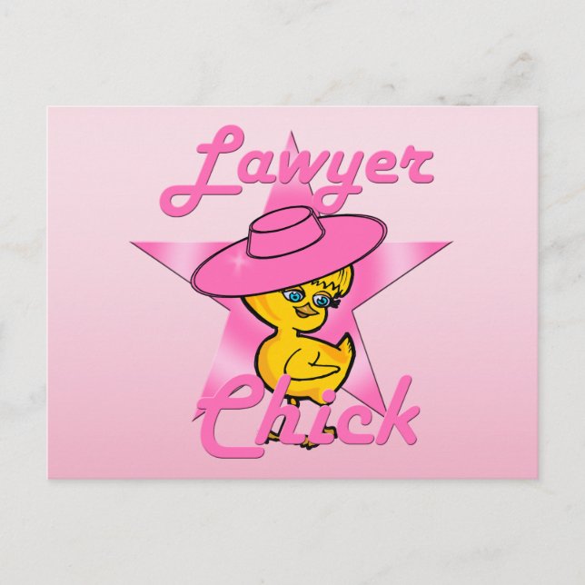 Postal Chick de abogado #8 (Anverso)