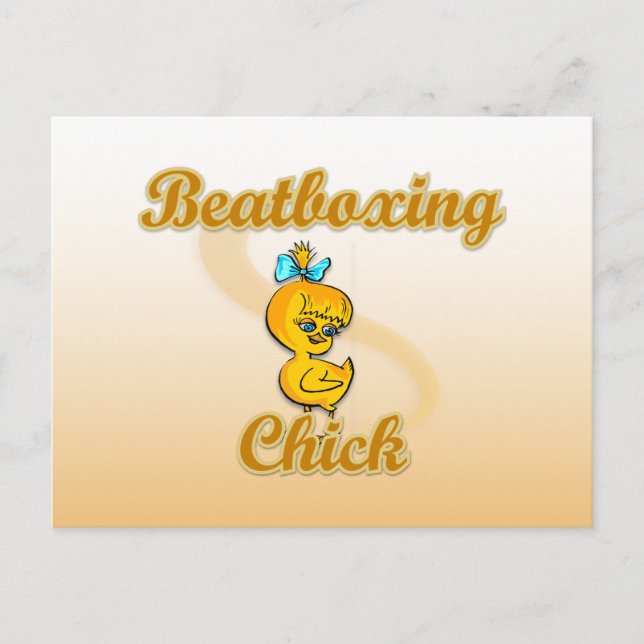Postal Chick de Beatboxing (Anverso)