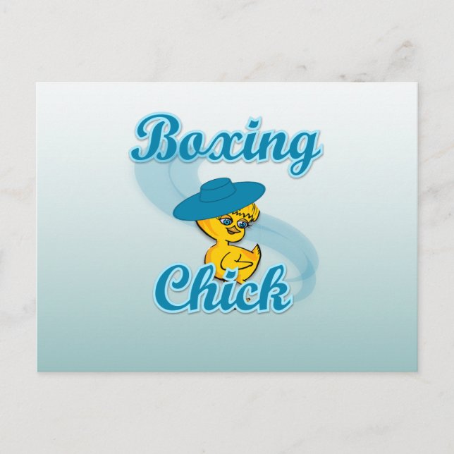 Postal Chick de boxeo n.º 3 (Anverso)