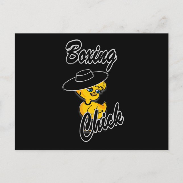 Postal Chick de boxeo n.º 4 (Anverso)