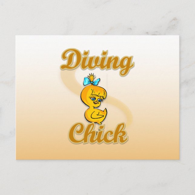 Postal Chick de buceo (Anverso)