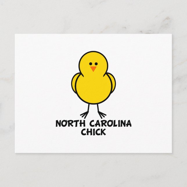 Postal Chick de Carolina del Norte (Anverso)