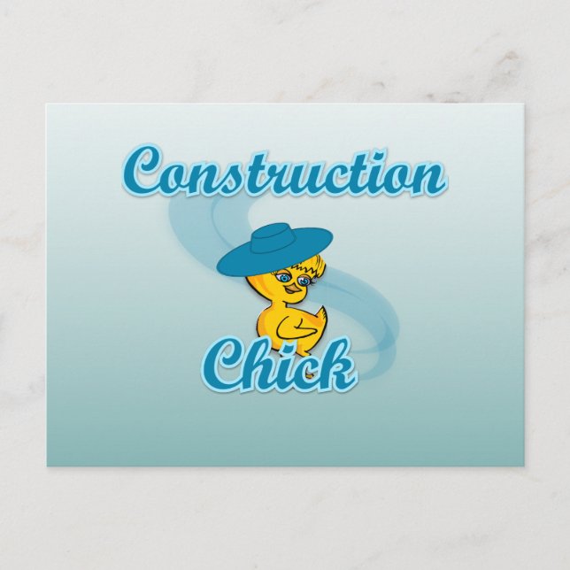 Postal Chick de construcción #3 (Anverso)