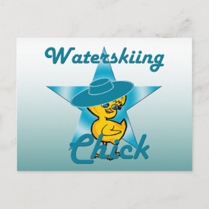 Postal Chick de esquí acuático #7