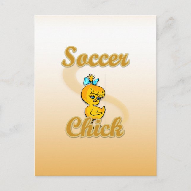 Postal Chick de fútbol (Anverso)