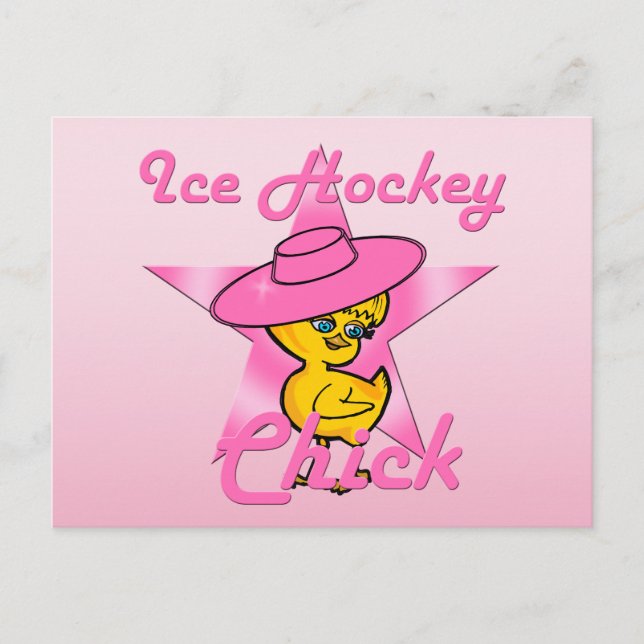 Postal Chick de hockey sobre hielo #8 (Anverso)