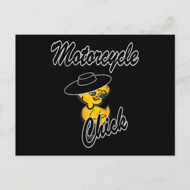 Postal Chick de motocicleta #4 (Anverso)