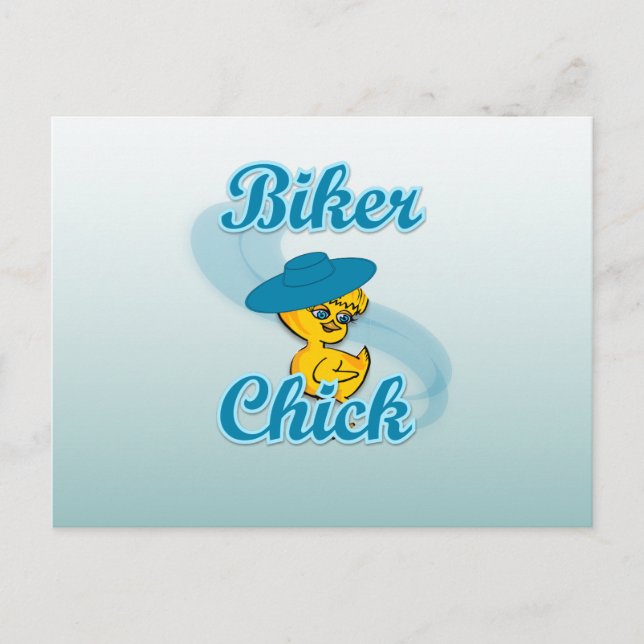Postal Chick de motociclismo #3 (Anverso)