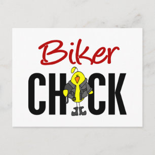 Postal Chick de motociclista