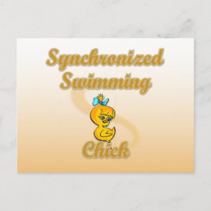 Postal Chick de natación sincronizada