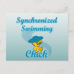 Postal Chick de natación sincronizada #3
