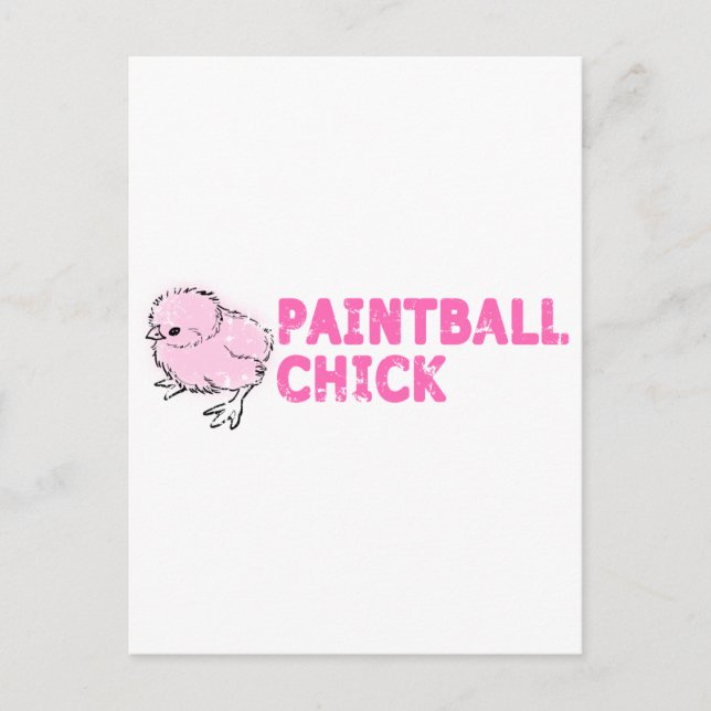 Postal Chick de Paintball (Anverso)