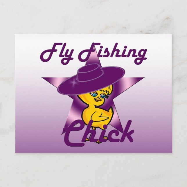 Postal Chick de pesca de mosca n° 9 (Anverso)