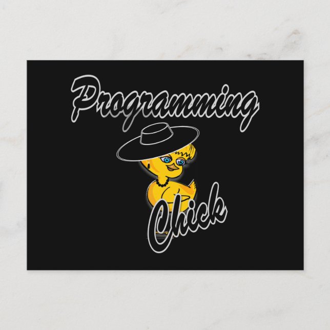 Postal Chick de programación nº 4 (Anverso)