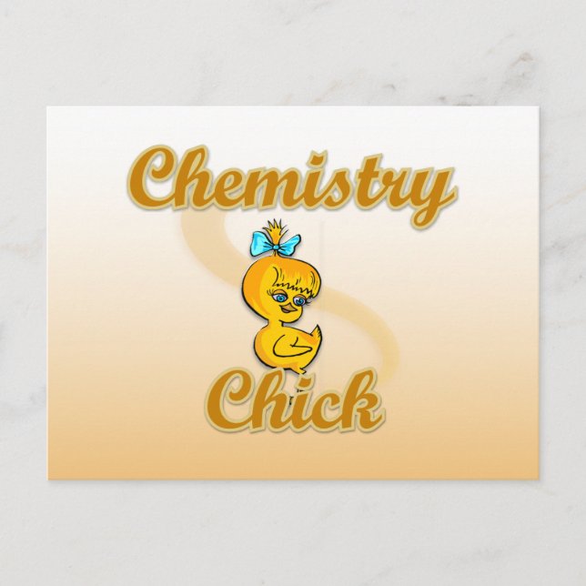 Postal Chick de Química (Anverso)