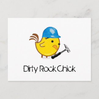 Postal Chick de rock sucio