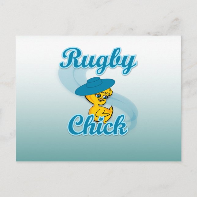 Postal Chick de rugby #3 (Anverso)