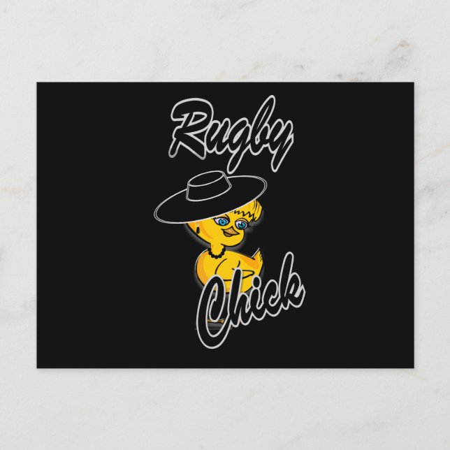 Postal Chick de rugby #4 (Anverso)