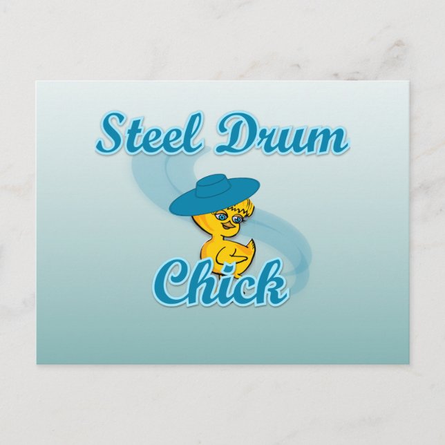 Postal Chick de tambor de acero #3 (Anverso)