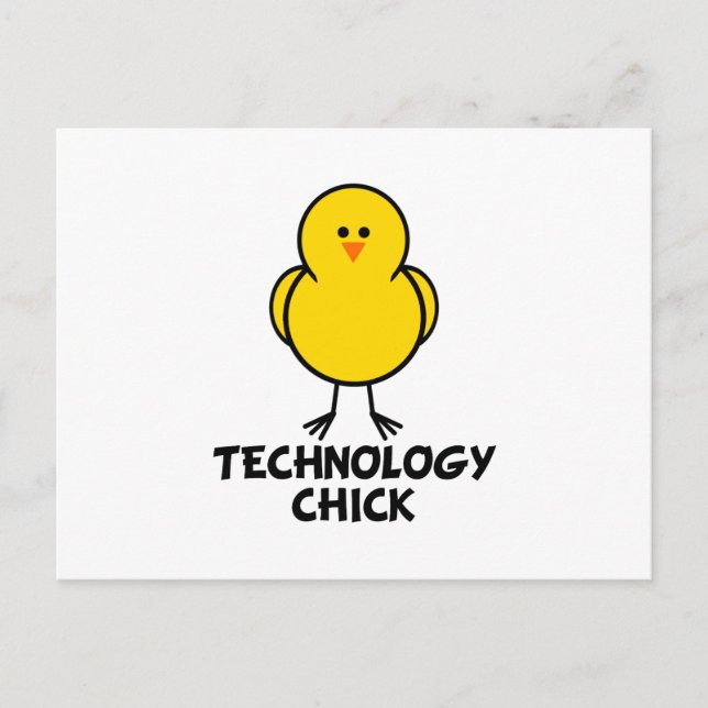 Postal Chick de tecnología (Anverso)