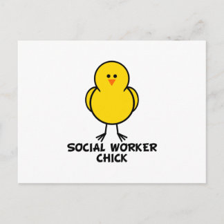 Postal Chick de trabajador social