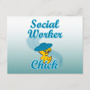 Postal Chick de trabajador social #3