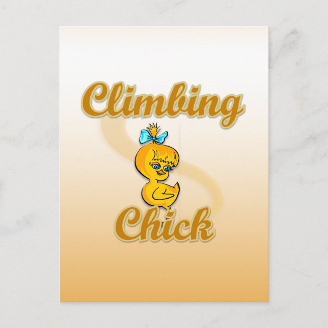 Postal Chick escalador (Anverso)