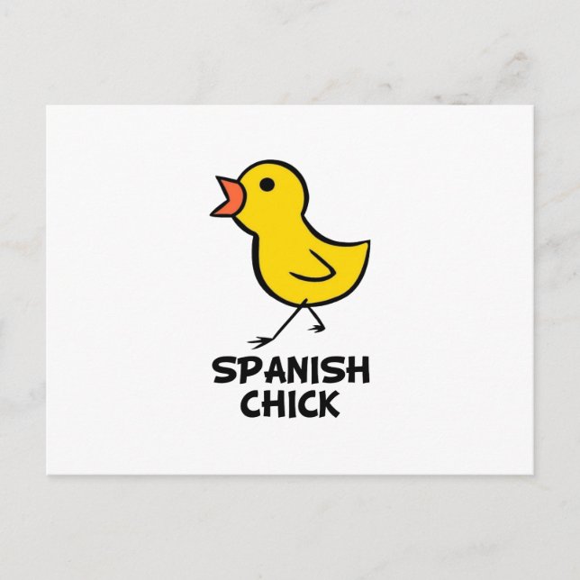 Postal Chick español (Anverso)