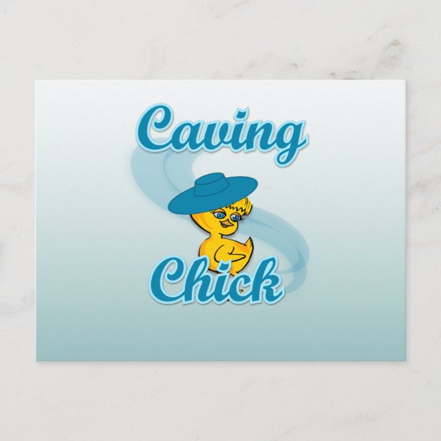 Postal Chick espeleante #3 (Anverso)