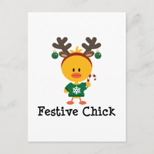 Postal Chick festivo
