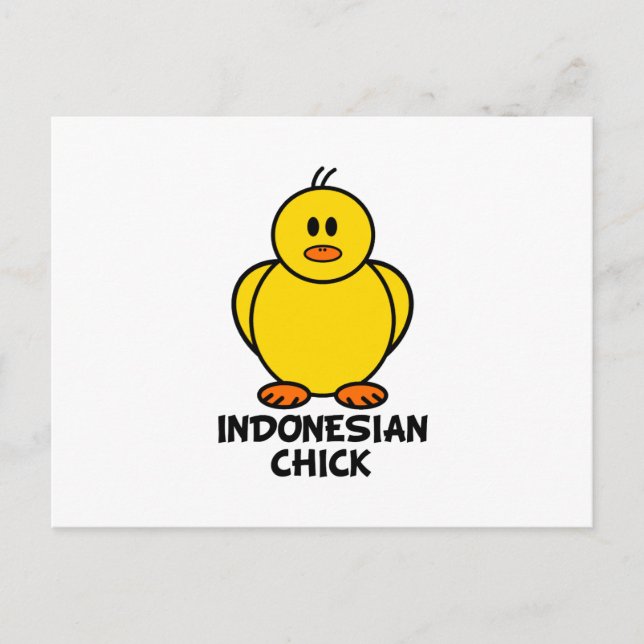 Postal Chick indonesio (Anverso)