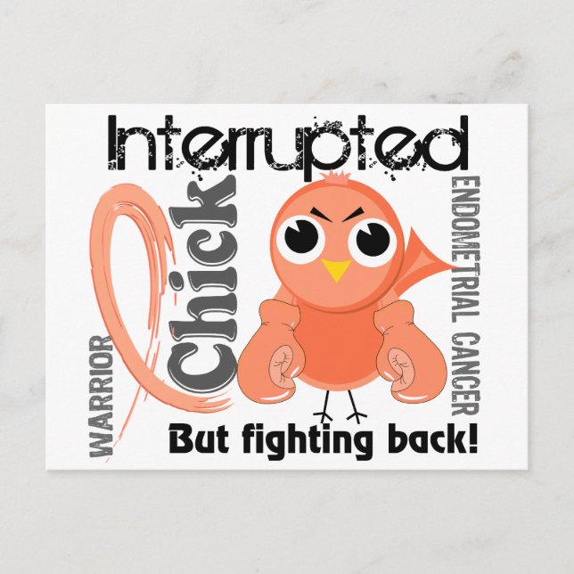 Postal Chick interrumpido 3 cáncer endometrial (Anverso)