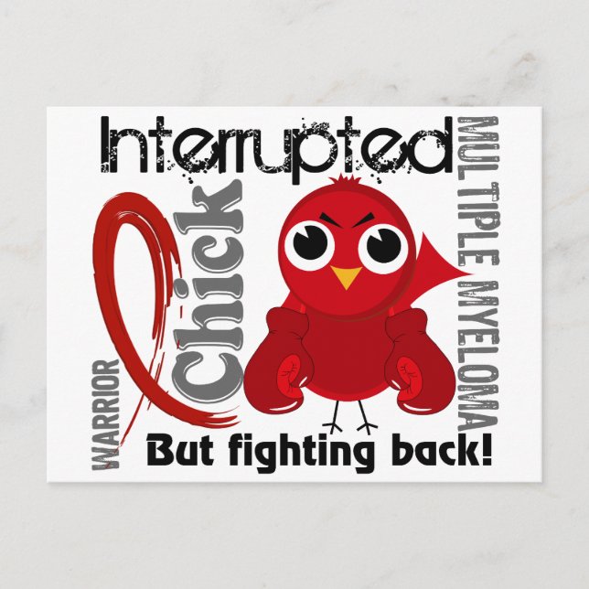 Postal Chick interrumpido 3 mieloma múltiple (Anverso)