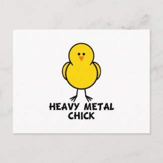 Postal Chick Metalizado pesado