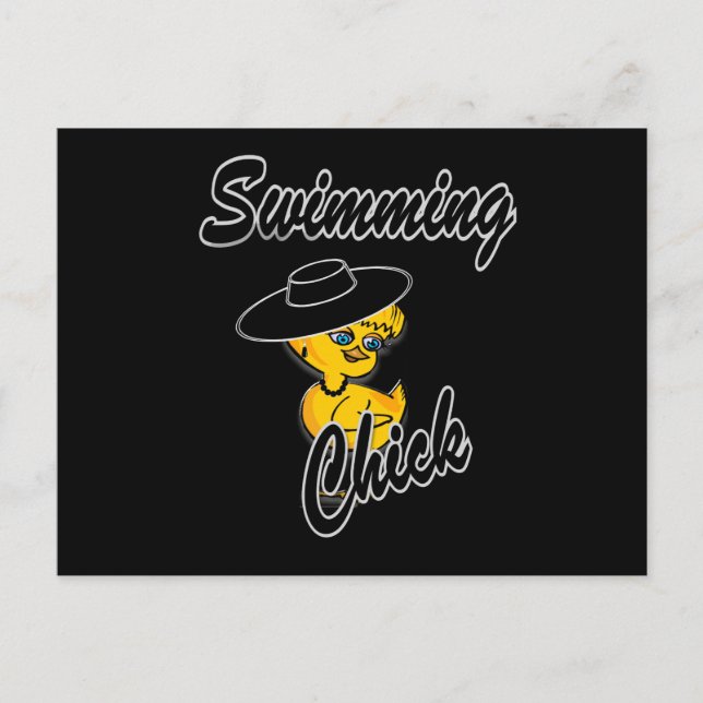 Postal Chick Nadador #4 (Anverso)