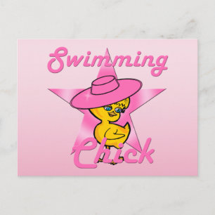 Postal Chick Nadador #8