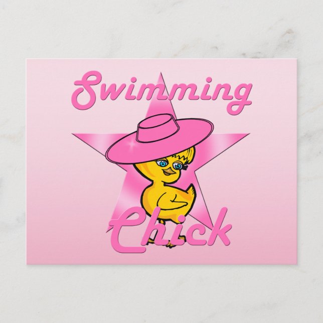 Postal Chick Nadador #8 (Anverso)