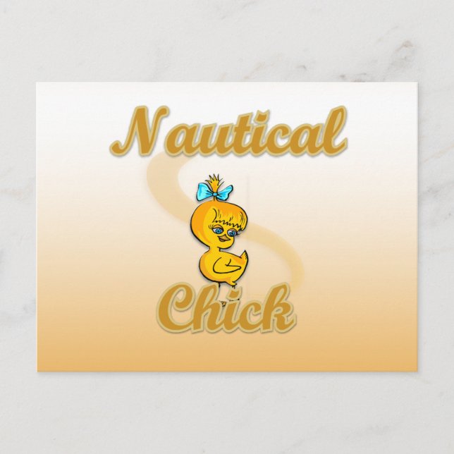 Postal Chick náutico (Anverso)