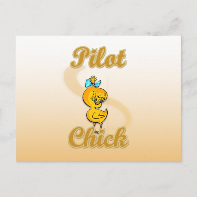 Postal Chick piloto (Anverso)