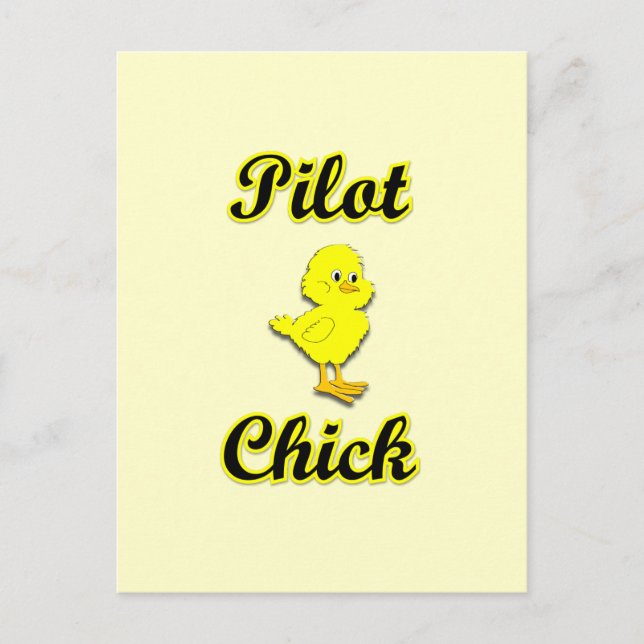 Postal Chick piloto (Anverso)