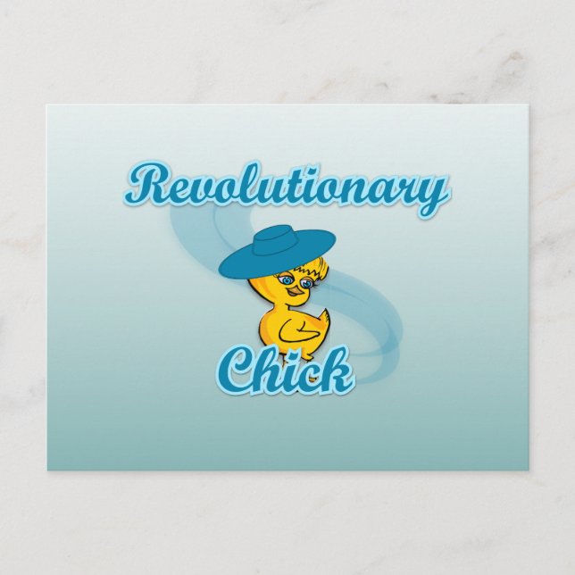 Postal Chick revolucionario #3 (Anverso)