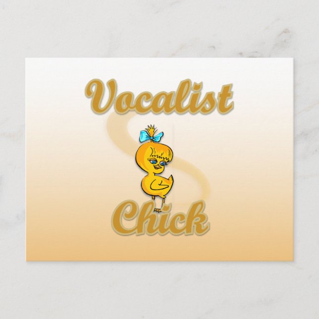 Postal Chick vocalista (Anverso)