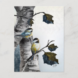 Postal "Chickadees" [Design 2] Small 